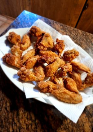 A picture of Countryside pan fried wings.