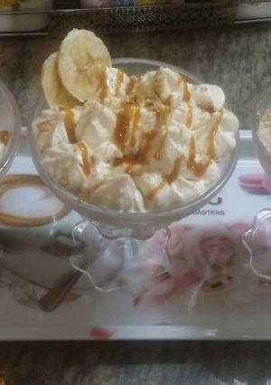 صورة لوصفة تحلية الموز و الكراميل