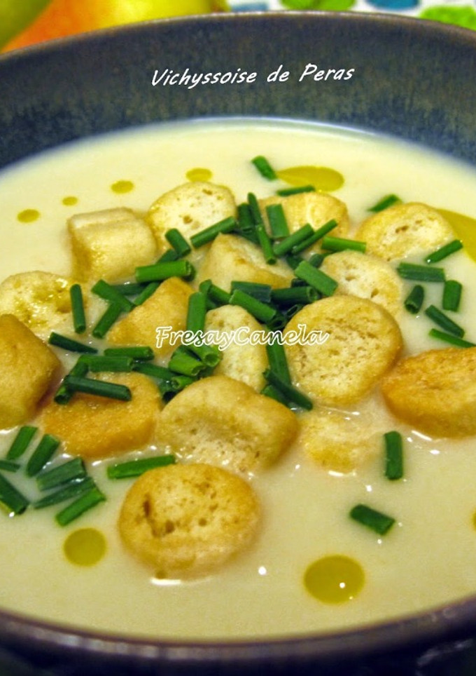 Una foto de Vichyssoise de Peras