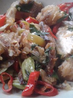 Foto resep Tumis ikan asin pedas