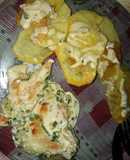 Bifes de pollo a la plancha con papas