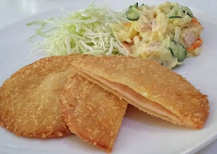 Recipe of Super Quick Homemade Ham Katsu/ Ham Cutlet