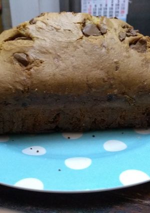 Una foto de Budín con trozos de chocolate sin tacc