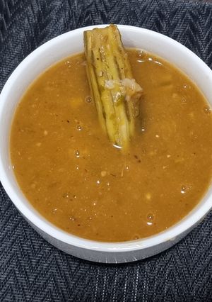 A picture of Lauki, Tomato and Drumstick Soup.