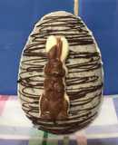 Huevo de Pascua, cáscara óreo rellena