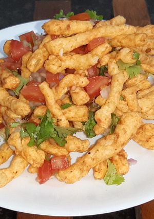 A picture of Peri Peri kurkure bhel.