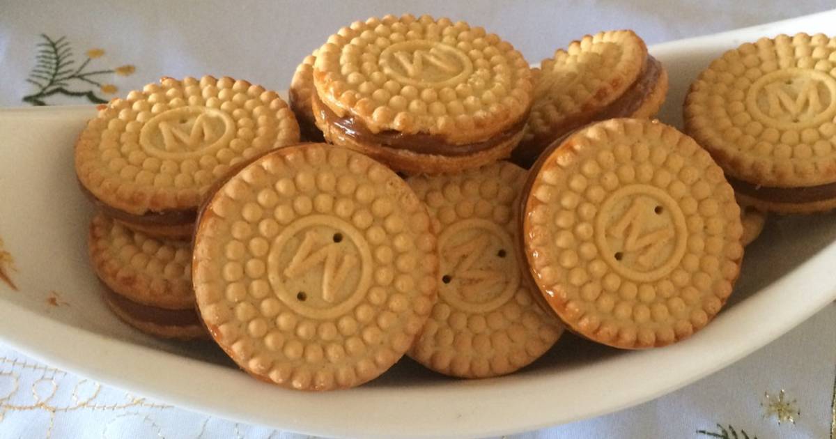 Alfajores de galletas Receta de Lenka- Cookpad
