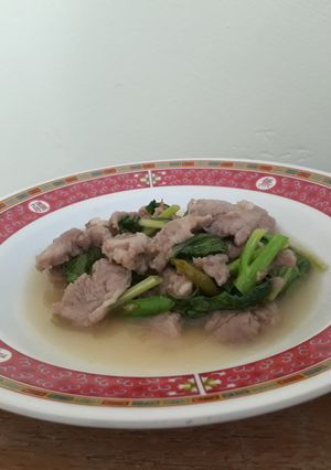 รูปของ ผัดผักคะน้า (สำหรับคนไม่ทานกระเทียม)
