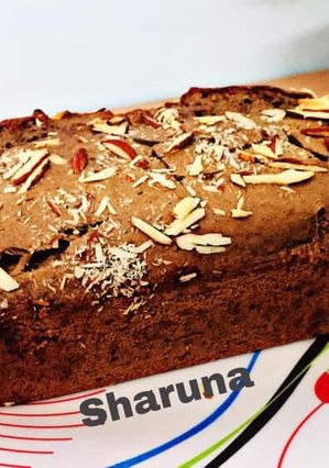 A picture of Eggless Banana Cake.