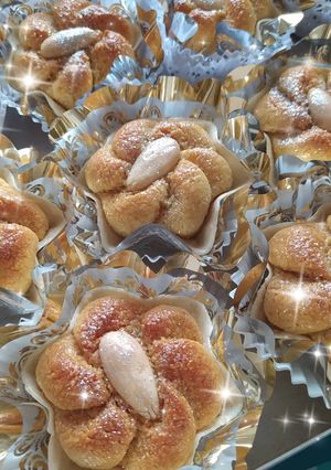 صورة لوصفة دزيريات باللوز.بنة على بنة😋😋