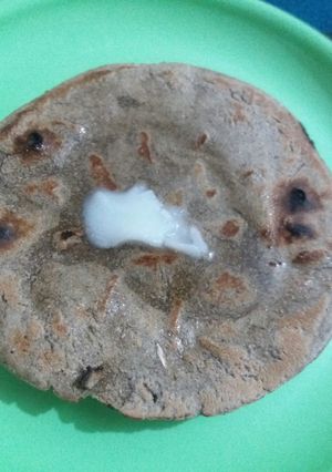 A picture of Chapati of pearl millet(bajra).