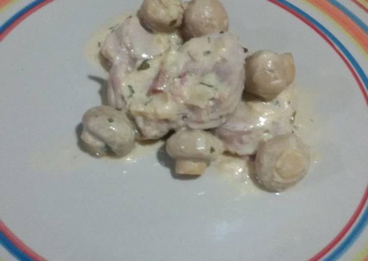 Solomillo de cerdo con salsa de champiñones con Thermomix