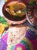 Aloo gosht with roti