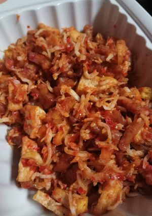 Foto resep Sambel teri nasi tahu tempe😄