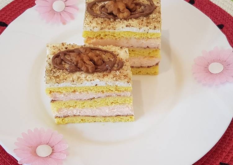 Diòs-habos puncs szelet. 🍰