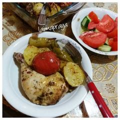 A picture of Roasted chicken (Turkish recipe).