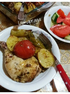 A picture of Roasted chicken (Turkish recipe).