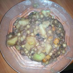 A picture of Githeri mixed with Waru.