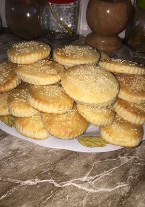 صورة لوصفة 😍 طريقه عمل كعك بالسمسم 😍
