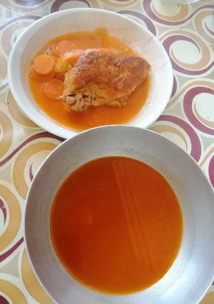 عکسی از دستور آبگوشت مرغ