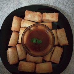 A picture of One Bite Tandoori roll #CookpadRamadan.