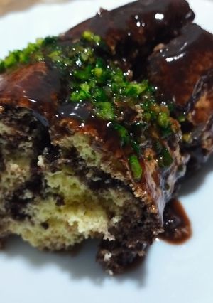 صورة لوصفة مسكوتشو بشوكولا لفطور وقهوة العصر اممم 😋 بنة