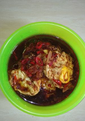 Foto resep Telor ceplok kecap pedes