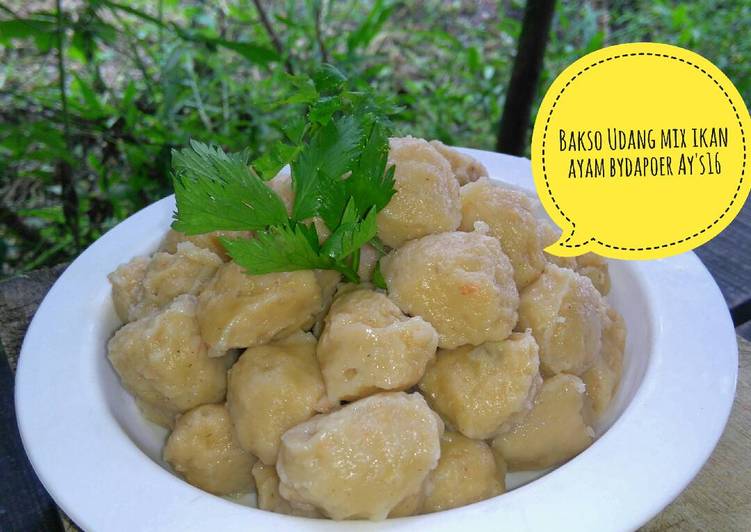 Resep Bakso Udang Mix Ikan Ayam yang Lezat