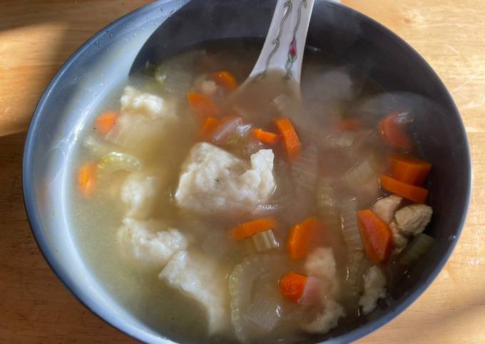 Homemade Dumpling Soup