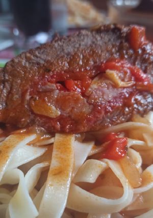 Una foto de Carne mechada estofada