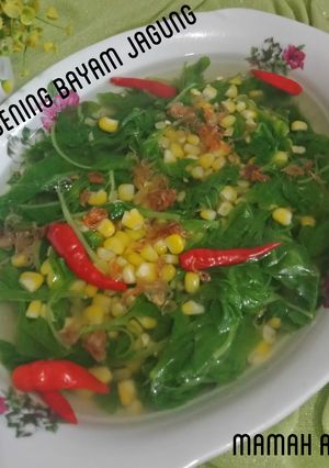 Foto resep Sayur Bening Bayam Jagung simple dan segar