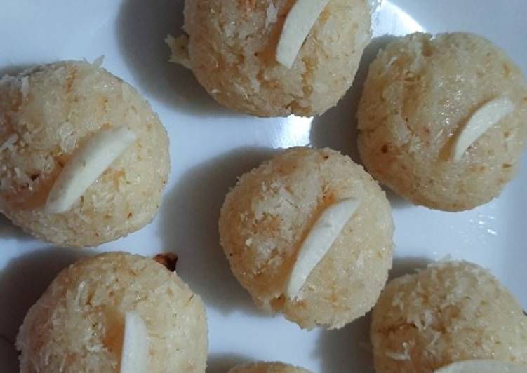 Instant coconut ladoo