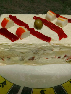 Una foto de Pastel de pan de molde
