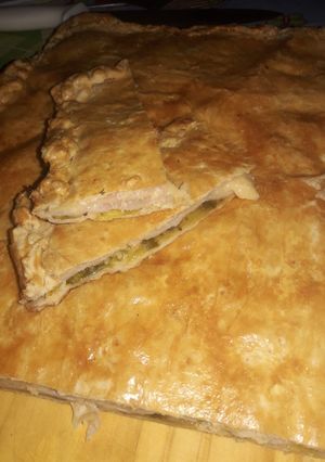 Una foto de Pastel de fiambre y zapallito