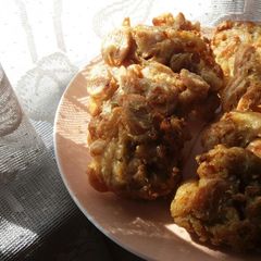 A picture of Sausage and Mushrooms Fritters.