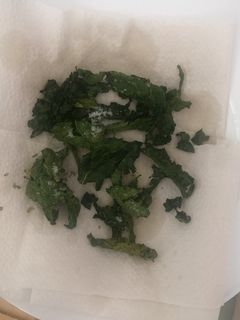 Una foto de Chips de Kale al micro