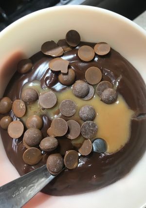 Una foto de Postre de chocolate
