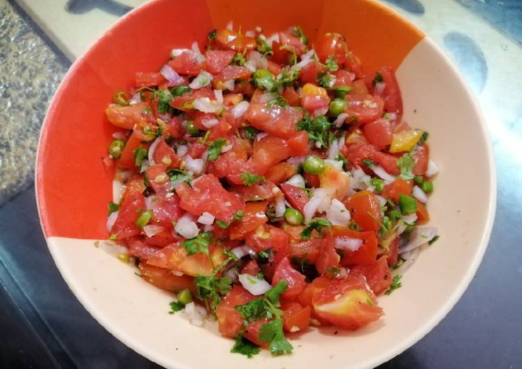 Steps to Make Homemade Tomato Salad