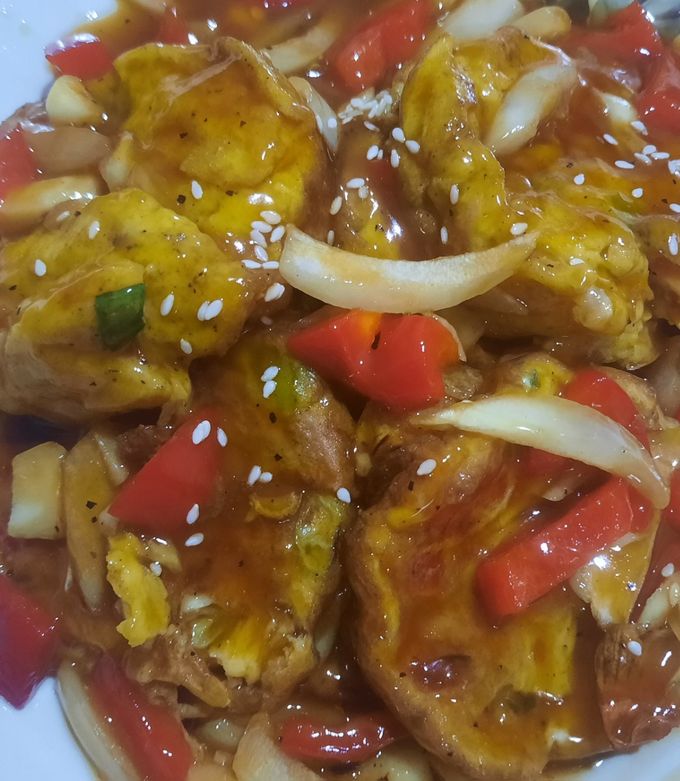 Foto resep Telur dadar BBQ pedas