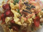 Una foto de arroz chaufa con pollo