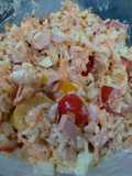 Rejunte con arroz