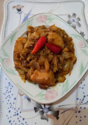 A picture of Band Gobhi with aloo.