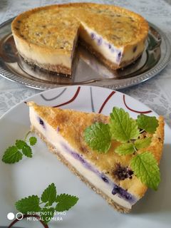 Áfonyás sajttorta recept fotója