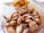 A picture of honey chicken wing