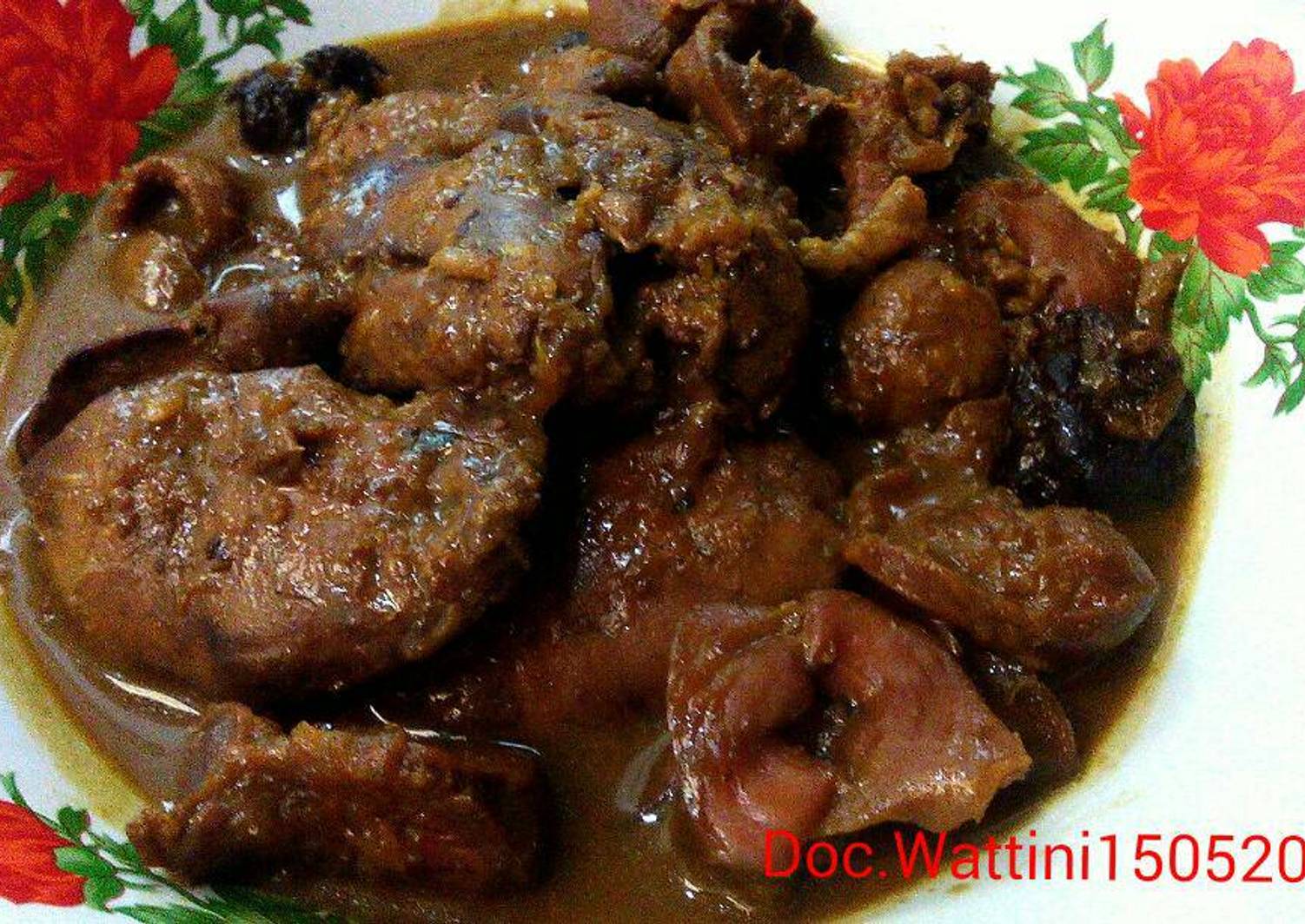 Resep Semur Hati Ampela Ayam oleh Wattini Kitchen - Cookpad