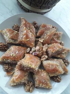 صورة لوصفة بقلاوة الجوز