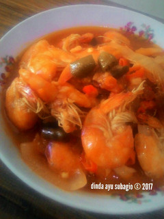 Foto resep Udang Nano Nano (Asam Manis Asin Pedas) ala Budhe Bagio