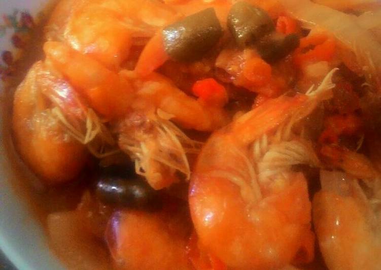 Resep Udang Nano Nano (Asam Manis Asin Pedas) ala Budhe Bagio, Lezat Sekali