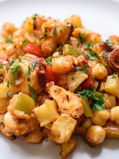 Una foto de Ropa Vieja de pulpo