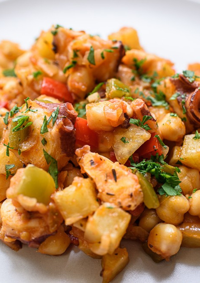 Una foto de Ropa Vieja de pulpo